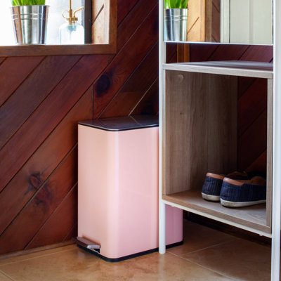  Karina 10L Stainless Steel Rectangular Step-On Trash Can