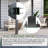 Wall-Mounted Pergola with Sloping Galvanized Steel Roof and Aluminum Frame-124080107