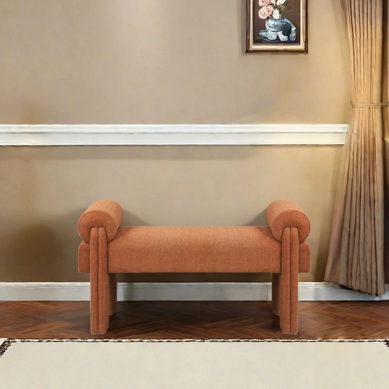 Banc simple pour se reposer à l'entrée du chiffon, H 22,83 po x l 47,24 po x P 17,72 po