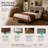 Bethelmie Solid Wood Upholstered Headboard King Bed Frame-107443382-97285329