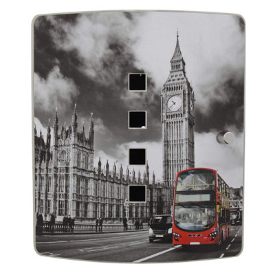 Big Ben 10 Hook Wall Mounted Stainless Steel Locking Key Cabinet