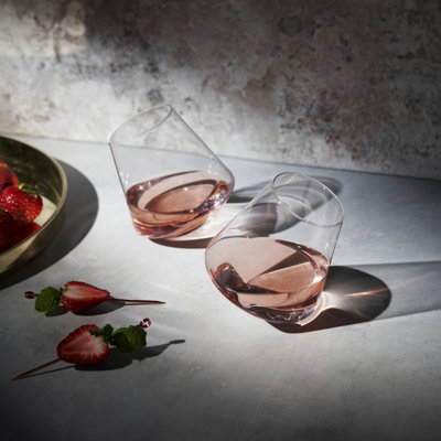 Raye Rolling Crystal Wine Glasses