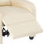 Fauteuil inclinable de massage en cuir végétalien 25,2 po avec télécommande-1748526509