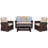 Laurita 4 - Person Patio Conversation Set with Cushions-2054899054
