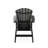 Black Adirondack Chair – Sturdy HDPE Poly Lumber For Poolside-2036309509