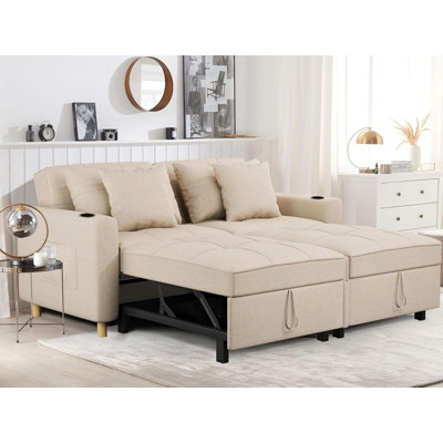 Comfortable 3-1 Convertible Sofa Bed With Adjustable Backrest