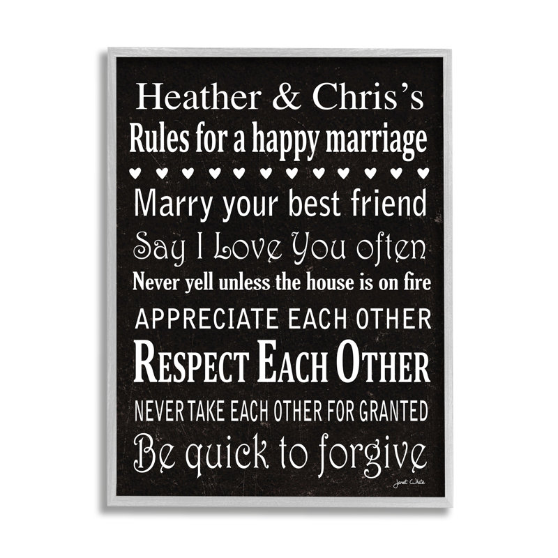 Motivation, mariage heureux cmw-001, art mural personnalisé, Oui, Estampe numérique Farmhouse, H 20 po x l 16 po
