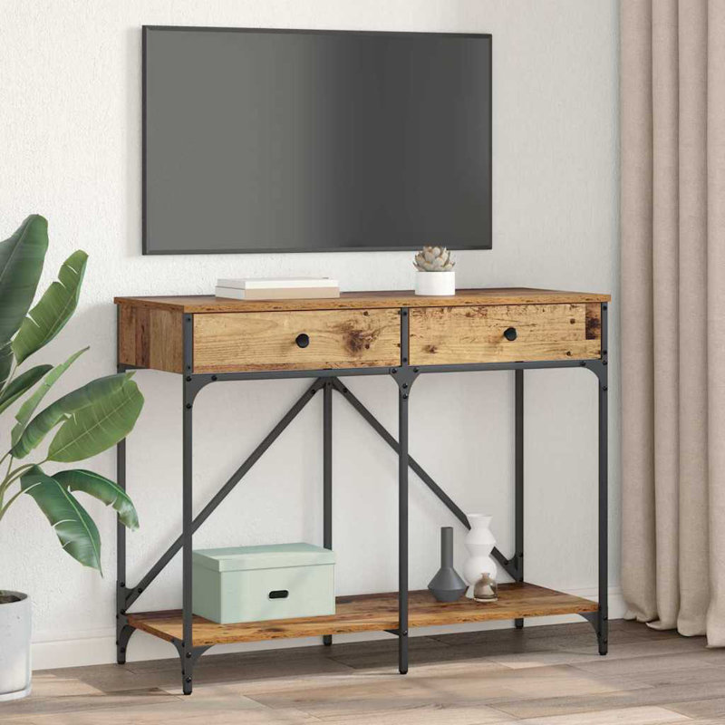100cm Console Table, Old Wood