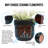 3 Pieces Antique Black Ceramic Flowerpots, Modern Style For Indoor And Outdoor Greenery Showcase Flowerpot Of 3, All - Weather With Drainage Various Settings-923400126