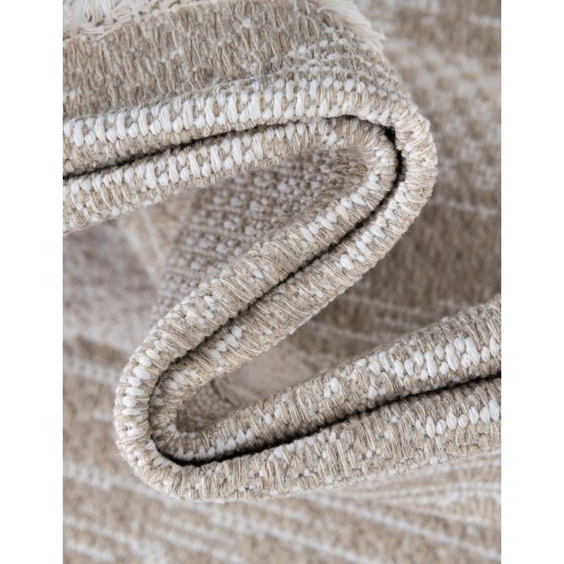 Tapis de couloir en coton Raelyn, Tapis de couloir 2 pi 7 po x 12 pi