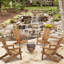 Ensemble de 2 chaises longues en bois pour le jardin Adirondack-327841985