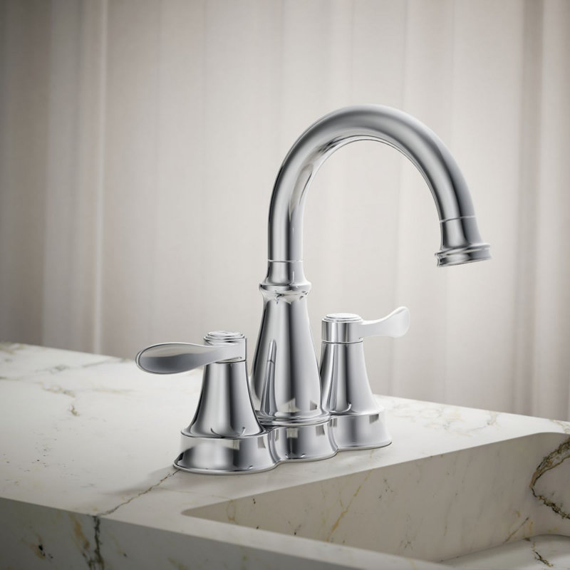 Bellera Centerset Bathroom Sink Faucet, 1.0 Gpm, Polished Chrome
