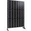 Outdoor & Indoor Metal Privacy Screen 76" H48" W - For Patio, Deck, Balcony. Rust Fade . Elegant Design. Easy Assembly Instructions-125216559