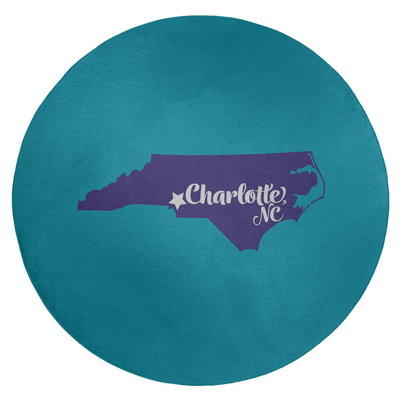 Chenille Indoor Rug, Round 5'