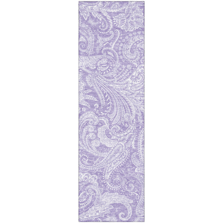 Premium Machine Washable Arnette Lavender Rug