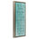 «Bathroom Rules on Turquoise», toile encadrée flottante par Anna Quach WRP-1107