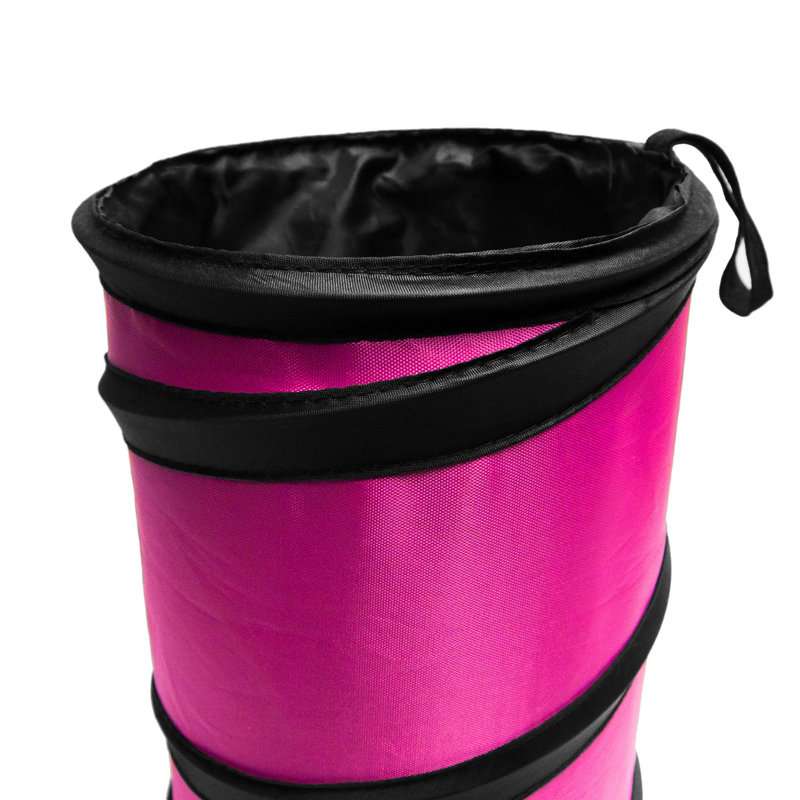 Poubelle pliante, Rose, 2, H 8,3 po x l 6,3 po x P 6,3 po