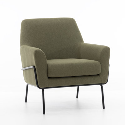 Fauteuil d'appoint rembourré avec accoudoirs