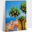 Art mural de citron, cuisine italienne, décoration de cuisine de citron, impression d'art sur toile de fruits méditerranéen pour art mural, images de cuisine pour affiche de cuisine, prête à être suspendue 24 po x 32 po-676682223