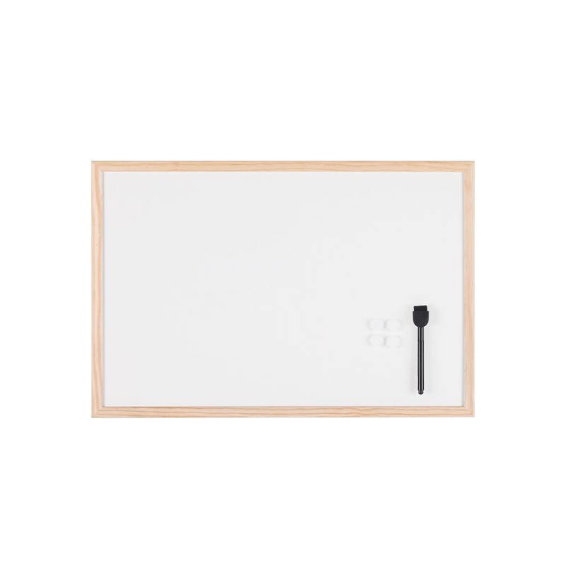 Tableau blanc magnétique effaçable à sec Mastervision, 36 po x 48 po, cadre en bois de pin, ensemble de fixation murale inclus