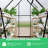 Heavy Duty Aluminum Polycarbonate Greenhouse 6x4 FT – Large Walk-in Kit, Double Swing Doors, Roof Vent, Rain Gutter, High Wind Resistant, Quick Setup, Black-124922334