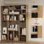 Bibliothèque en bois de 71 pouces de hauteur - Présentoir à tablettes ouvertes sur pied pour le salon, le bureau personnel et la chambre à coucher-1099096279