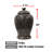 Blake-Reilly Decorative Marble Cremation Urn, Adult Size, Oceanic Gray