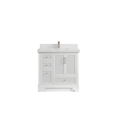 Meuble-lavabo simple 36 po avec plateau Alys