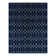 Glam Navy Blue Silver Area Rug