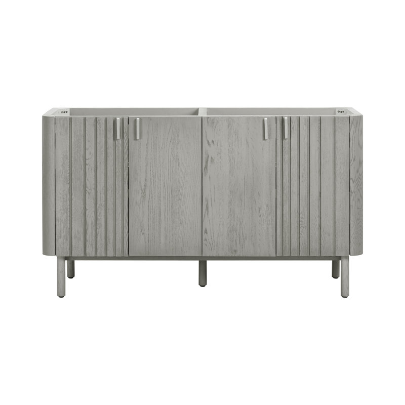 Base de meuble-lavabo double 60 po Blakely, Gris