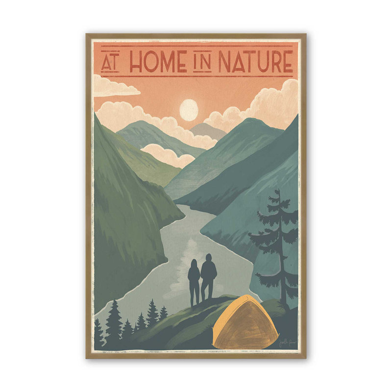 «Back To Nature», Or brossé, H 11,25 po x l 9,25 po