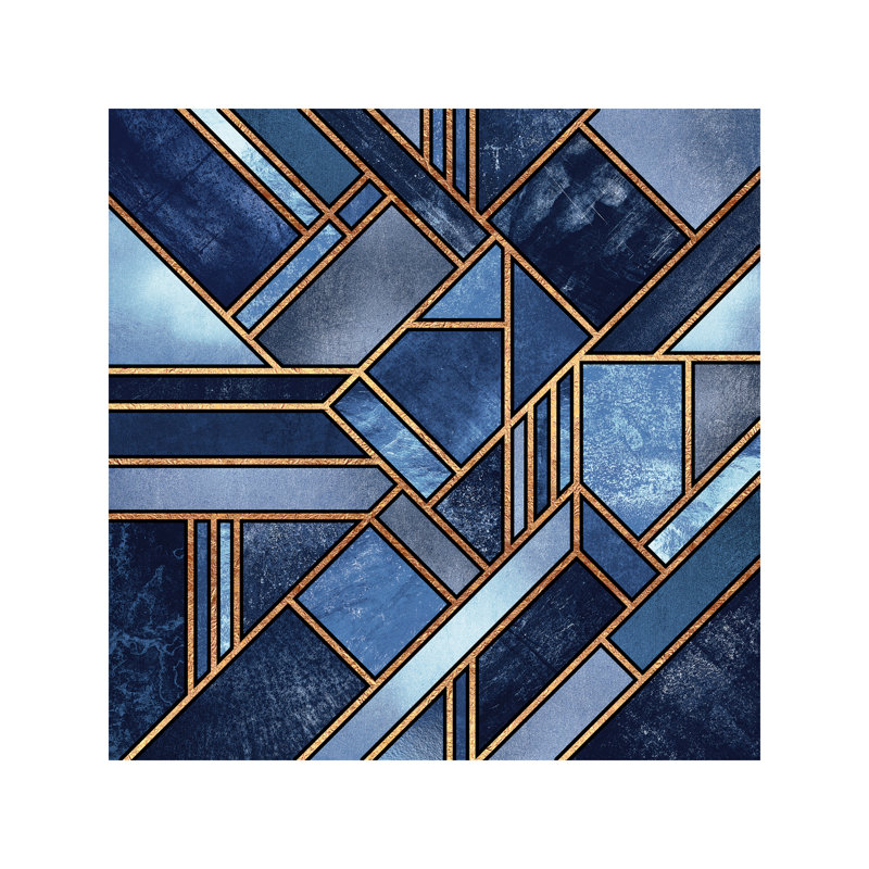 Blue City by Elisabeth Fredriksson - Wrapped Canvas Print