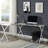 Dazenus White Finish Computer Desk-1835994195