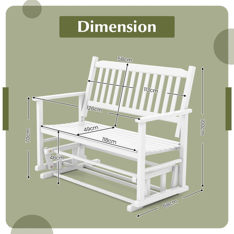 Duarte Solid Wood Outdoor Bench