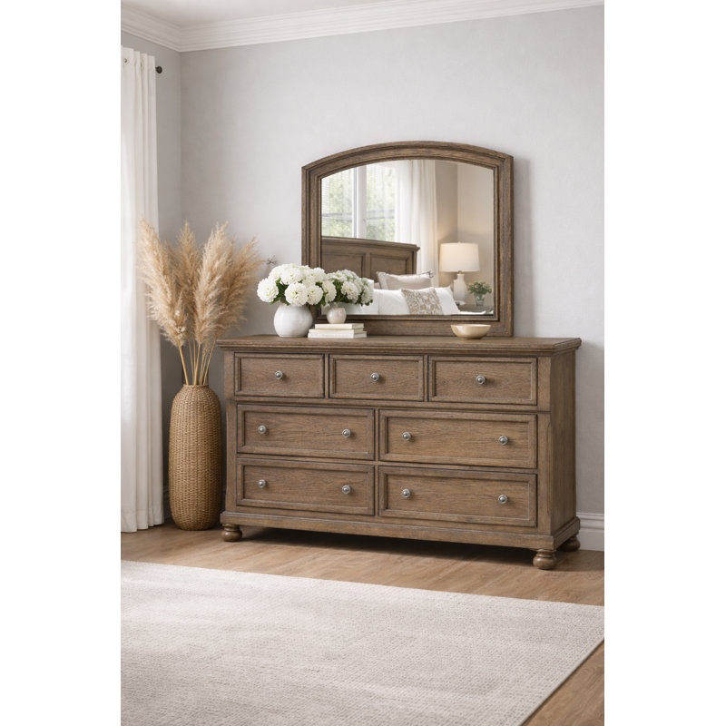Miroir d'appoint Leighton, Brun antique