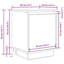 Daphane 38cm W Manufactured Wood Bedside Table-946608608