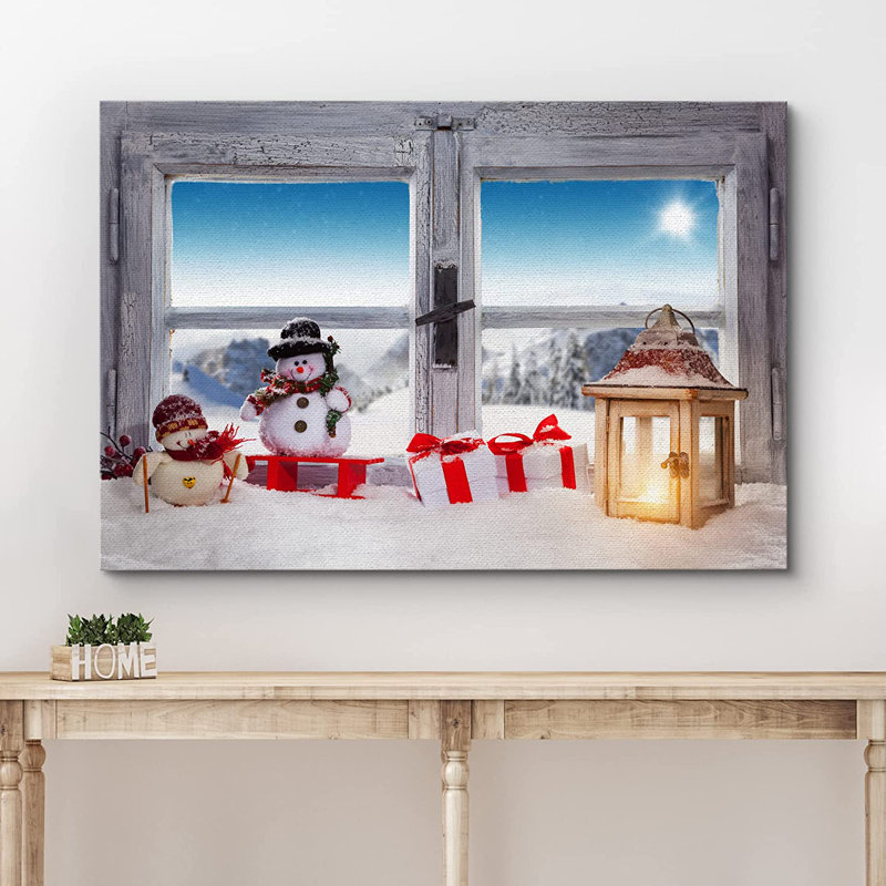 «Christmas Holiday Celebration», impression sur toile tendue, H 16 po x l 24 po x P 1,5 po