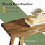 Console 70,9 pouces à 2 niveaux de style maison de campagne