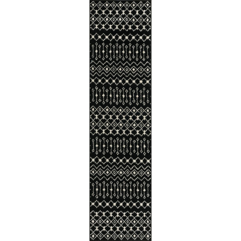 Geometric Indoor Rug, Runner 2'7" x 10'