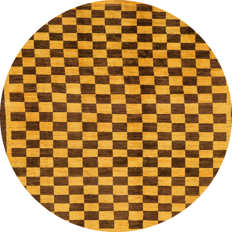 Tapis abstrait moderne 233, Rond 7 pi
