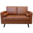 Outen 52" Genuine Leather Loveseat