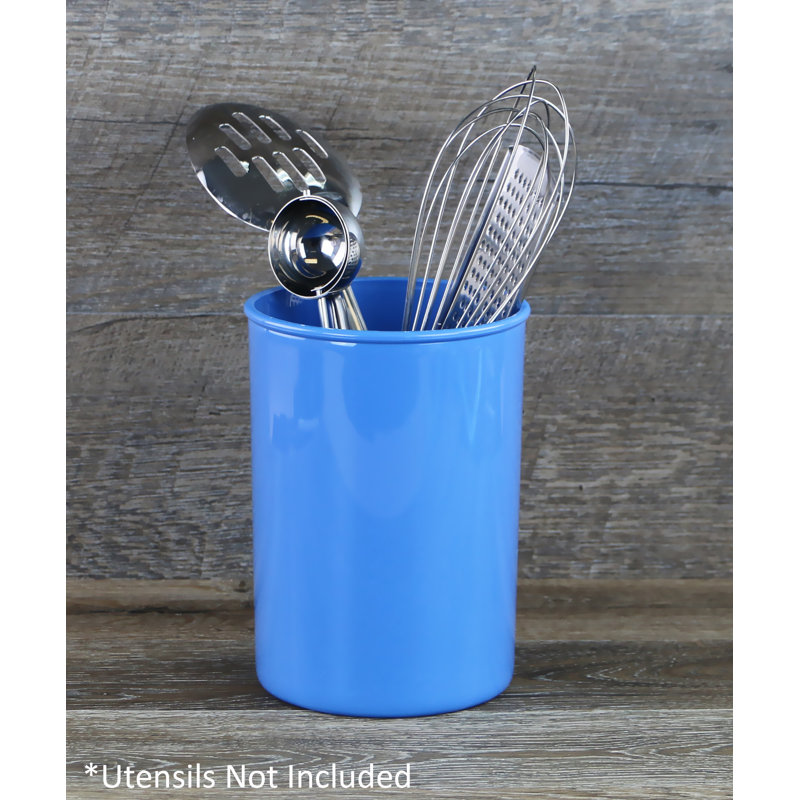Pot à ustensiles en plastique Calypso Basics, Azure