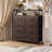 Ojaswi 8 Drawer, Double Dresser with Wooden, Chest of Drawer in 37.6''-99928116