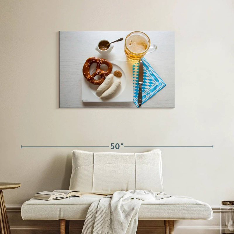 Traditional German Breakfast, 24" H x 36" W