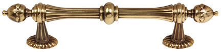 Ornate Bar / Handle Pull, Polished Antique
