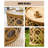 Creative solid wood hollowed-out round coffee table set