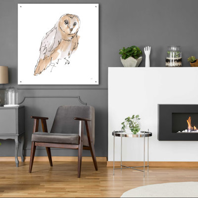 «Barn Owl VI» par Chris Paschke - Art textuel sans cadre