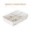 Évier vasque rectangulaire en céramique, H 5,3 po x L 19,7 po x l 15 po, pour trou de comptoir de 3,35 po