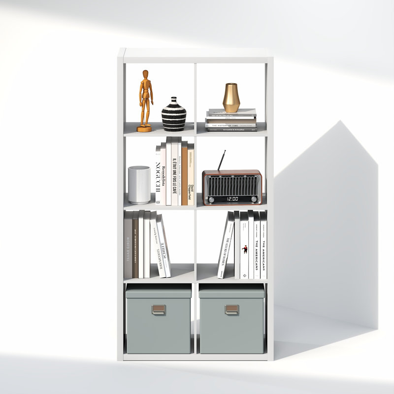 Tanvee 147.09cm H Media Shelves, White