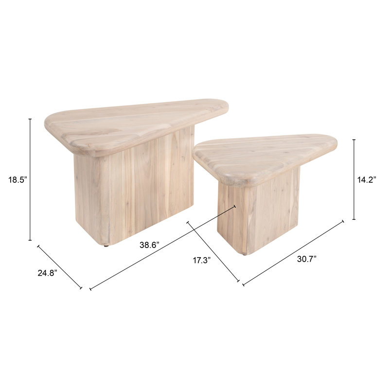 Navidic Coffee Table Set (2-Piece) Natural